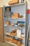 Lot-Various Hardware Plastics, Etc. on (1) Section, (Shelving Not Included)