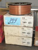 Lot-(4) Spools Harris ER70S-6, .035 Mig Welding Wire