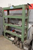 Lot-Various Alloy Metal Cutoff Stock with (1) Rack