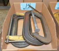 Lot-(4) Various C-Clamps in (1) Box
