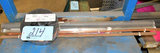 Lot-Various Tig Rods with (1) Spool of Crown FH-30, .035 Mig Welding Wire