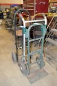 Lot-(1) 2-Wheel/4-Wheel Hand Cart and (1) Standard 2-Wheel Hand Cart