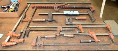 Lot-Various Bar Clamps in (1) Group