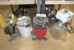 Lot-(2) Ceiling Light Fixture, (2) Shop Vac's, and (1) Mop Wringer