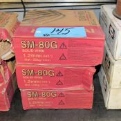 Lot-(3) Spools Hyundai SM-80G, .045 Mig Welding Wire