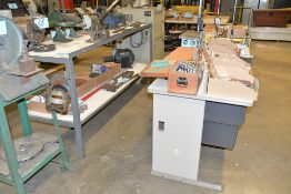 Lot-(1) Work Bench, (1) Desk, and (1) Shop Cart