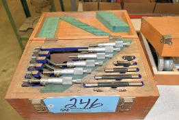 NSK 6-Piece Outside Micrometer Set with Case