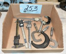 Lot-Various Calipers and Small Micrometers in (1) Box