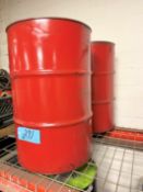 Lot-(2) Empty Barrels on Top Shelf