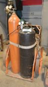 Oxygen/Acetylene Torch with Hose, Gages and Cart, with Tanks
