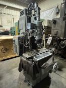 Moore Model G18 Jig Grinder with Mahogany Work Bench Tool Storage Cabinet and Accessories