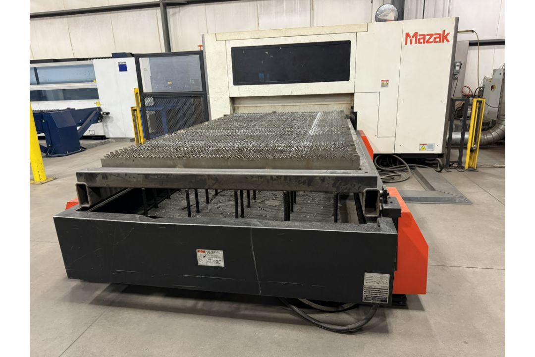 Mazak CNC Fiber Laser Cutting System Model Optiplex 3015, 4 KW, 60" x 120", Dust Collector, (2016) - Image 2 of 18