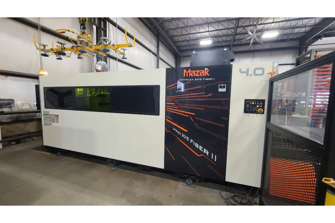 Mazak CNC Fiber Laser Cutting System Model Optiplex 3015, 4 KW, 60" x 120", Dust Collector, (2016) - Image 1 of 18