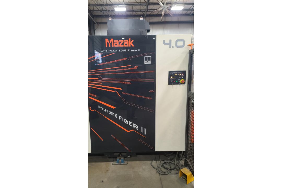 Mazak CNC Fiber Laser Cutting System Model Optiplex 3015, 4 KW, 60" x 120", Dust Collector, (2016) - Image 4 of 18
