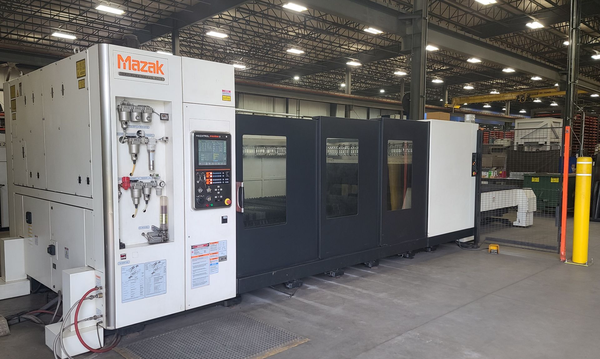 Mazak Model Optiplex 3015 Nexus Co2 Laser, 2.5 KW, 60" x 120", Dust Collector, Chiller (2015)