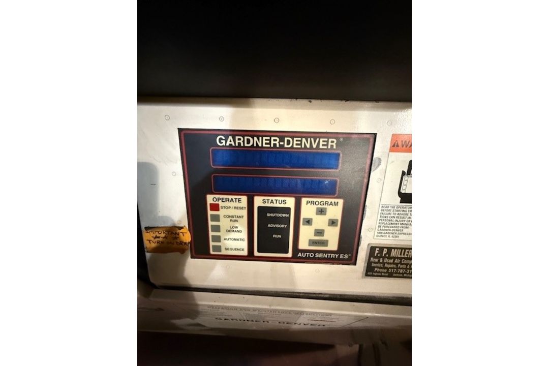 Gardner Denver Compressor, Model # EBPQMB - Image 5 of 8