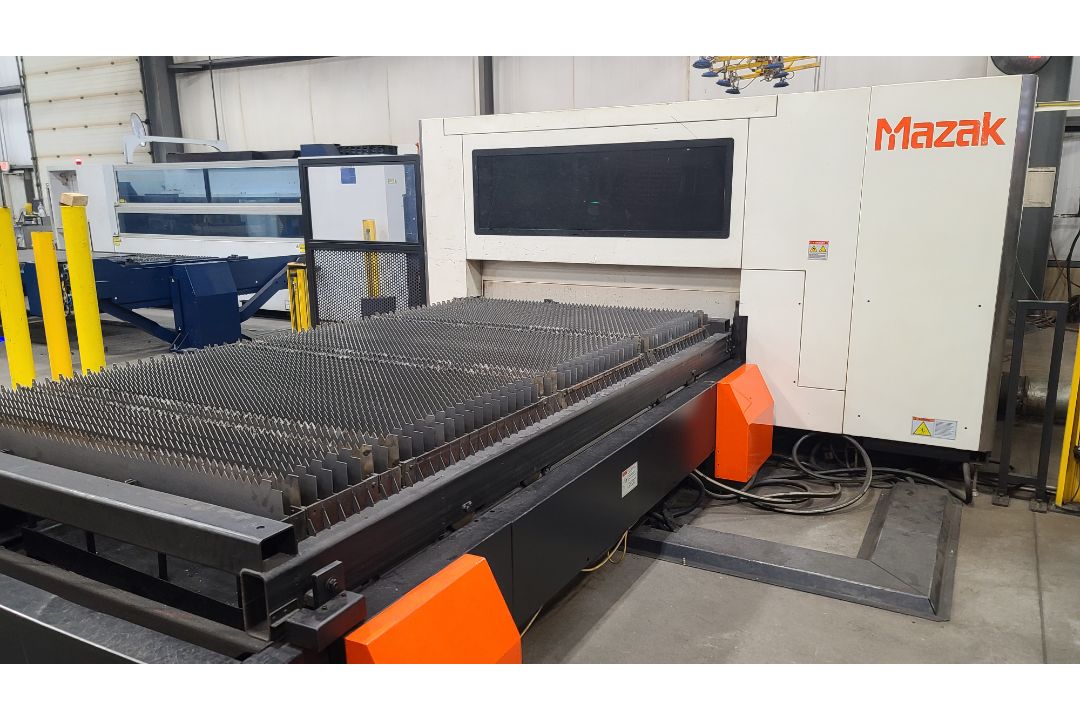 Mazak CNC Fiber Laser Cutting System Model Optiplex 3015, 4 KW, 60" x 120", Dust Collector, (2016) - Image 6 of 18