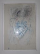 Joachim Czichon, Mischtechnik auf Papier, unter Glas gerahmt, ca. 70 cm x 100 cm