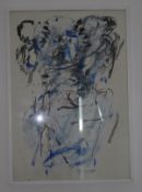 Joachim Czichon, Mischtechnik auf Papier, unter Glas gerahmt, ca. 70 cm x 100 cm