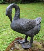 Metallskulptur Gans 41 cm x 34 cm x 14 cm