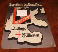 Plakat zu „Mein Kampf“ das Buch der Deutschen gefaltet