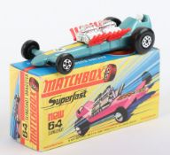 Matchbox Lesney Superfast MB-64 Slingshot Dragster with scarce 3 label