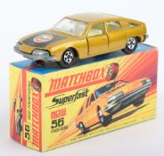 Matchbox Lesney Superfast MB-56 BMC 100 Pininfarina with Gold body and GULF labell