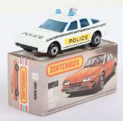 Matchbox Lesney Superfast MB-8 Rover 3500 with WHITE body and POLICE prints