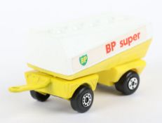 Matchbox Lesney Superfast Model MB-63 Freeway Gas Tanker Trailer, scarce variation with BP SUPER lab