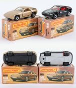 Two Matchbox Lesney Superfast MB-59 Porsche 928 Boxed Models