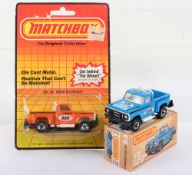 Two Matchbox Lesney Superfast MB-53 Baja Bouncer, Boxed & Blisterpack Models