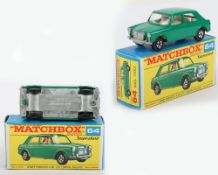 Matchbox Lesney Superfast MB-64 MG1100 with rare GREEN body and 1st issue F box