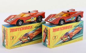 Two Matchbox Lesney Superfast Hairy Hustler Boxed Models
