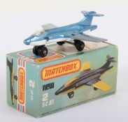 Matchbox Lesney Superfast MB-2 S-2 Jet with rarer PLAIN GREY folding wings