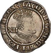 NGC VF Details, James I (1604-05) Shilling, 