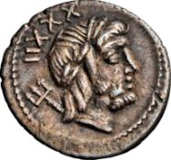 NGC Ch VF - marks - L.Lucretius Trio, 76/4 BC ROMAN REPUBLIC AR Denarius