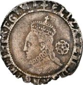 NGC Clipped Elizabeth I (1558-1603) Sixpence 1578, S-2572, 