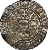 NGC VF Details, Henry VI (1422-30) Halfgroat, Calais, 