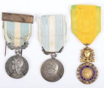 French Military Colonial  Medals