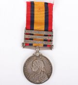British Boer War Queens South Africa medal Welsh Regiment