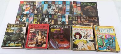 Complete set of vintage Marvel Star Wars Return of the Jedi weekly comics 1983-1986,
