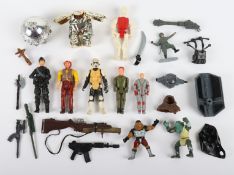 Vintage action figures and accessories, 