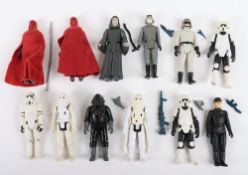 Vintage Star Wars twelve loose Imperial action figures Kenner,