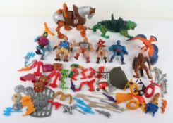 Vintage 80s Masters of the Universe Motu action figures, weapons, accessories, vehicle and playset p