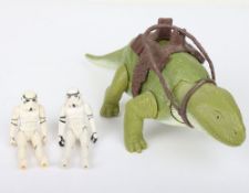 Vintage Star Wars loose Dewback complete with reins, 1979 Kenner, 