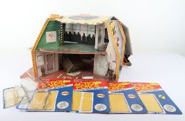 Vintage Action Force Palitoy Headquarters 1982, action figure bubbles and filecards, 