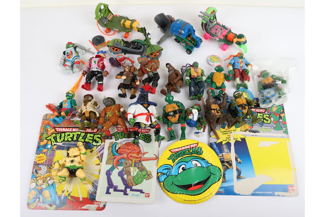 Vintage Teenage Mutant Ninja Turtles action figures, cardbacks, vehicles, weapons, accessories Playm - Image 1 of 2