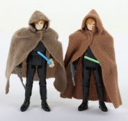 Two Vintage Star Wars Luke Skywalker Jedi action figure, Kenner 1983. 