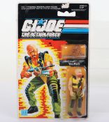 Vintage Scarce G.I. Joe The Action Force Taurus action figure carded sealed, Hasbro 1987. 