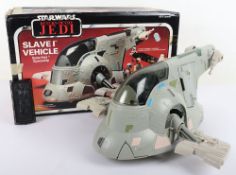 Vintage Star Wars Return of the Jedi Slave One vehicle Boba Fetts Spaceship 1983 Meccano boxed. 